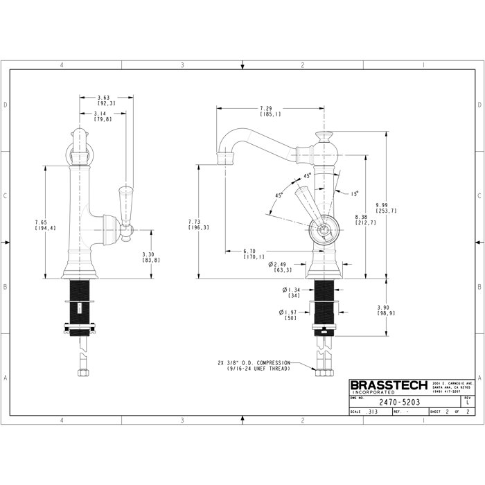 Newport Brass Jacobean Kitchen Faucet Wayfair